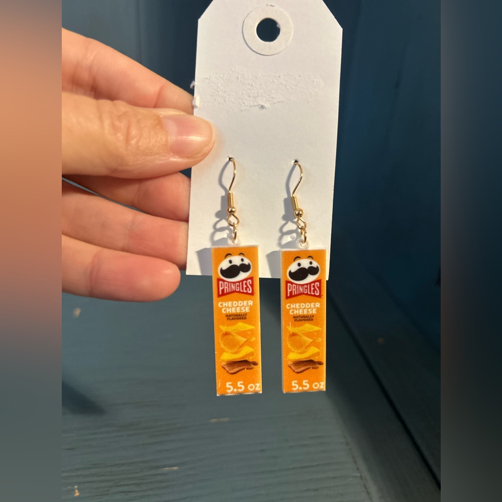 Pringles Cheddar Cheese Earrings (New)